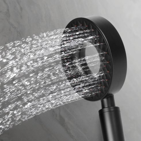 Ergonomikus zuhanyfej - 3 funkcióval - matt fekete                                                    BXBW3013