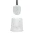 WC kefe + tartó - pillangós - 49 x 13 x 13 cm - fehér                                                 BXBW3033