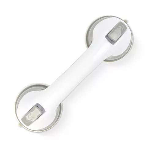 Fürdőszobai kapaszkodó - tapadókorongos - műanyag - fehér - 30 cm                                     BXBW3036
