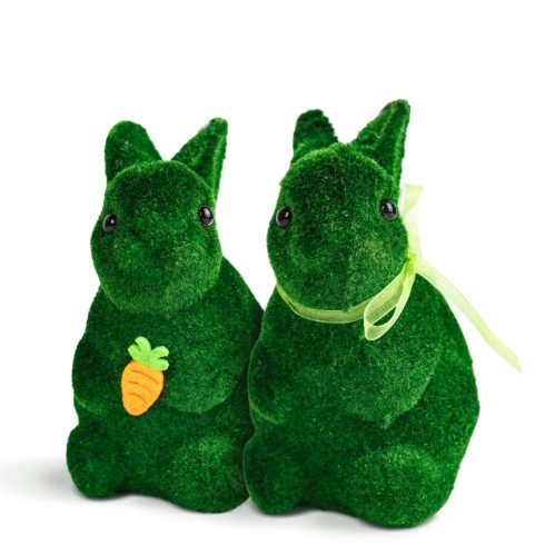 Húsvéti dekoráció - nyuszi - 2 féle - 15 cm - zöld                                                    BXCMK-5473