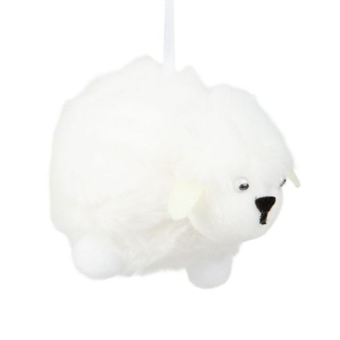 Húsvéti dekoráció - bárány - 10,5 x 8 cm - fehér                                                      BXCMK-7855