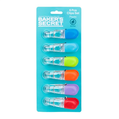 Baker's Secret - 6 darabos csipesz szett - mágneses                                                   BXDA00989