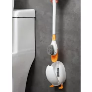   Kacsa alakú WC kefe tartóval - narancssárga / fehér                                                   BXDA01113