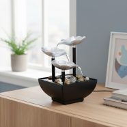   Műanyag beltéri szökőkút - virágok - 15 x 15 x 20 cm                                                  BXDA01215