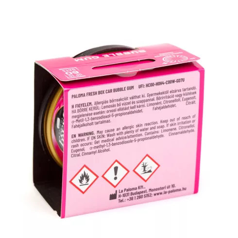 Illatosító - Paloma Fresh box - Bubble Gum - 25 g                                                     BXP20224