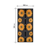   Szúnyogháló függöny ajtóra - mágneses - 100 x 210 cm - napraforgós                                    BXT11398A-PCS