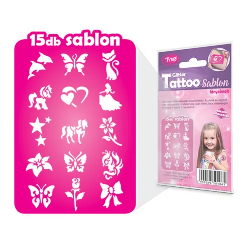Sablon szett - lányoknak - 15 db-os                                                                   BXTY50106