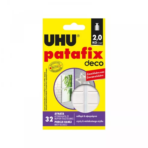 Patafix homedeco - fehér gyurmaragasztó  - 32 db / csomag                                             BXU40660
