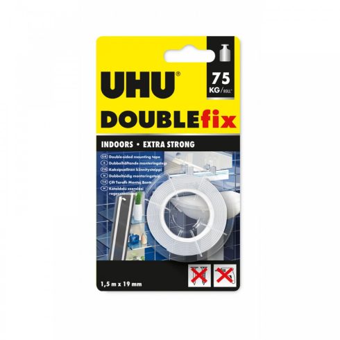 Double Fix - kétoldalas ragasztószalg - 19 mm x 1,5 m                                                 BXU46855