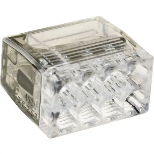 Vezetékösszekötő 8P 0,5-2,5mm2 szürke / átlátszó                                                      C2073-208MINI