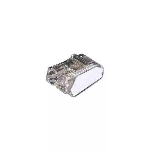 Vezetékösszekötő 2P 1,0-2,5mm2 fehér / átlátszó, VID, VC02                                            C2473-202