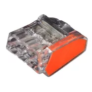  Vezetékösszekötő 3P 1,0-2,5mm2 narancs / átlátszó, VID, VC03                                          C2473-203