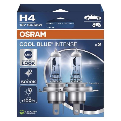 OSRAM H4 izzó 12V 60W/55W, Cool Blue Intense, 2db/bliszter                                            C3608.5