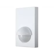   Mozgásérzékelő 180°, lapos, falra szerelhető, 1200W, maximum 12m, IP44, fehér                         CA321134