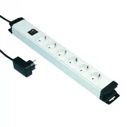   Szerelhető asztali elosztó kapcsolóval 6-os gyermekvédelemmel , 10/16A, 250V, 3x1,0mm2, 2m, fehér     CA321143