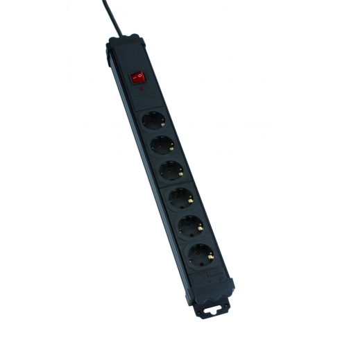 Hálózati elosztó 6-os gyermek- és túlfeszültség  védelem 10/16A 250V 3x1,0mm2, 2m                     CA321146
