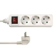   Asztali elosztó kapcsolóval 3-as, 5m, fehér 3x1,5mm2 10A, 250V                                        CA321154