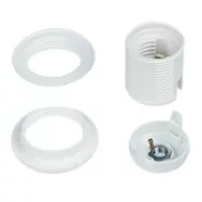   Foglalat 2 gyűrűvel, E27, max. 60W, fehér                                                             CA321214