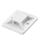   Kábelkötegelő tartó, öntapadós 20x20mm, fehér, 50db                                                   CA321546