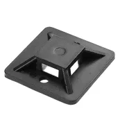  Kábelkötegelő tartó, öntapadós 20x20mm, fekete, 50db                                                  CA321547