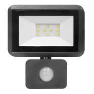   LED reflektor mozgásérzékelővel, 10W, 800lm, 4000K, IP44. Mozgásérzékelő: 1200, max. 8m, 10S+-3S~10M  CA321594
