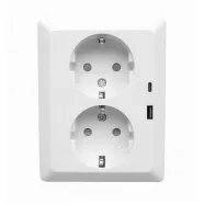   Olympic dugaszolóaljzat 2 USB csatlakozóval                                                           CA321663