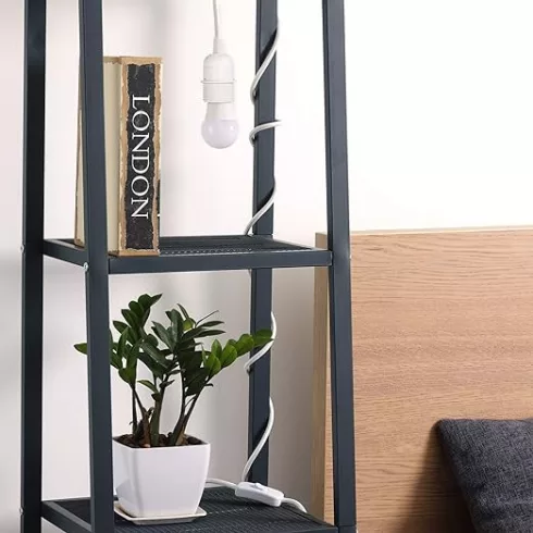 Lámpafoglalat E27 Euro dugóval, zsinórközi kapcsolóval, 3m 2x0.75 kábel, 230V, 2A, 15W LED            CA321664