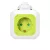 Cube asztali elosztó, 4 x aljzat, 2 x USB, 1,4m 3x1,5mm2 vezeték, 3500 W, 16A, 250 V, citromsárga     CA321679