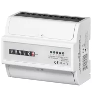   Elektromechanikus almérő DIN sínre, 3 fázisú, 20-100A, 7 modul, B pontossági osztály, IP51            CA321689
