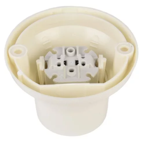 Oldalfali és menyezeti talpas foglalat, E27, max. 60W, fehér                                          CA321700