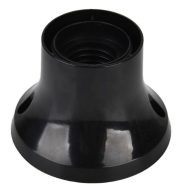   Oldalfali és menyezeti talpas foglalat, E27, max. 60W, fekete                                         CA321701