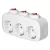 3-as elosztó adapter, földelt, 3 különálló kapcsolóval, 3680 W, IP20                                  CA321776