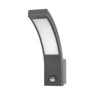   Kültéri LED lámpa 10W mozgásérzékelővel 140°, 800lm, IP54, 4000K, alumínium, 18,8x25 cm, szürke       CA321802