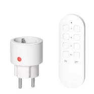   Távirányítós dugalj szett 1 távirányító +1 dugalj, hatótáv: 40m, 10A, 2300W, 230V, IP20, fehér        CA321807