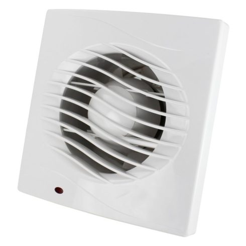 Fali elszívó ventilátor időzítővel, 98 mm átmérő, 220 V,50 Hz, 12 W, 130 m3/h ,34 dB, automata zsalu  CA420104