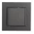 Karea 1-es földelt dugaszolóaljzat, csapfedeles, 16A, 250V, IP20, antracit                            CA56050029