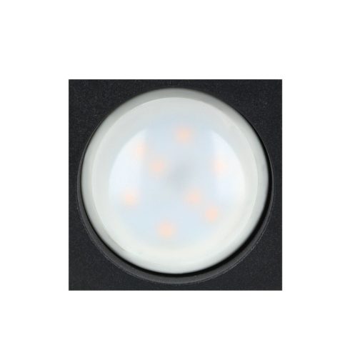 Felületre szerelhető LED mennyezeti lámpa, kocka, aluminium, GU10, IP20, fekete                       CA6142B