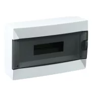   Falonkívüli biztosítéktábla ajtóval, 1 x 12, N/PE sínnel, IP40                                        CA63112