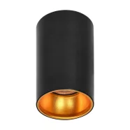   Felületre szerelhető led mennyezeti lámpa, kerek, aluminium, GU10, IP20, fekete-arany                 CA6521B