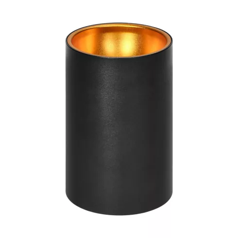 Felületre szerelhető led mennyezeti lámpa, kerek, aluminium, GU10, IP20, fekete-arany                 CA6521B
