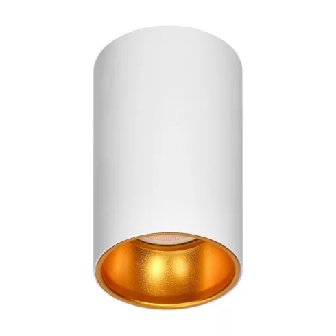 Felületre szerelhető led mennyezeti lámpa, kerek, aluminium, GU10, IP20, fehér-arany                  CA6521W