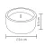 LED-es kő-mécses, 1 LED, átm14,5x10,5 cm, HSO                                                         CDL14