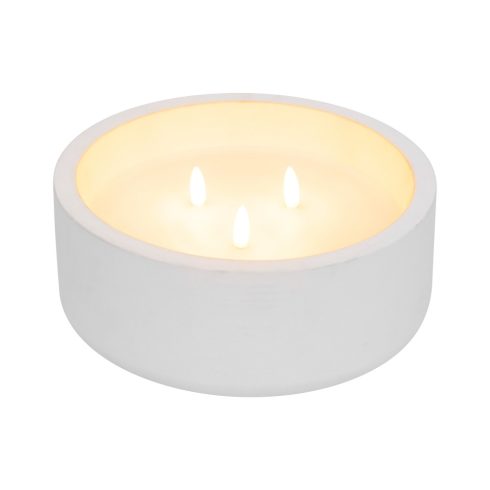 LED-es kő-mécses, 3 LED, átm20x8 cm, HSO                                                              CDL20