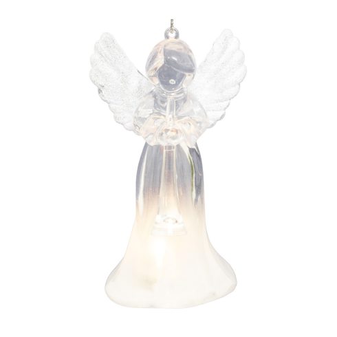 LED angyal dekoráció (2 féle), akril, melegfehér LED, HSO                                             CDM16