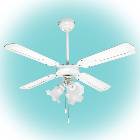 Mennyezeti ventilátor, fehér, 3xE27 lámpa, 105 cm, 50 W                                               CF1050L