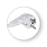   Csatlakozó vezeték, 2m, PVC borítású, 3x2,5 vezetékkel, 16A/3500W, fehér                              CM0614X