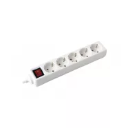   5 utas elosztó, 1,4m, kapcsolóval, 16A/3500W, fehér                                                   CM0817