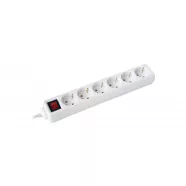   6 utas elosztó, 1,4m, kapcsolóval, 16A/3500W, fehér                                                   CM0838