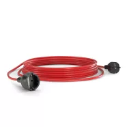   Hosszabbító kábel, 20m, SCHUKO dugóval és aljzattal, 10A/2200W, 3x1mm2, IP20, piros                   CM0872AX