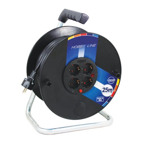 Kábeldob, PVC, 25m, H05VV-F 3G2,5, IP20                                                               CM0959